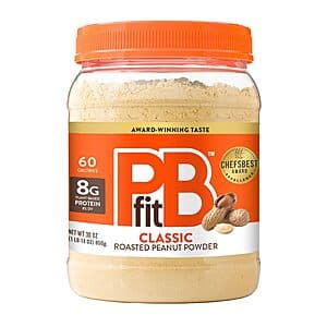 Select Accounts: 30-Oz PBfit Roasted Peanut Butter Powder (Classic) $8.90 w/ S&S