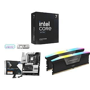 Intel Core Ultra 7 265K + MSI Pro Z890-A WiFi + 32GB Corsair RGB DDR5-6400 Bundle $500 + Free Shipping