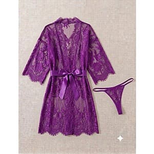 Avidlove Women's Lace Kimono Robe (Various Colors) $7.50
