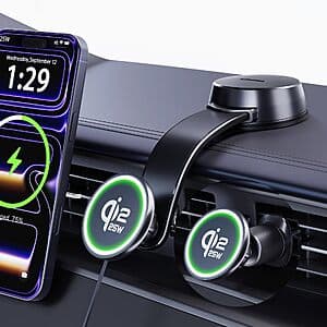25W TUORL Qi2.2 Fast Wireless Charging MagSafe Car Dashboard / Windshield Mount $20