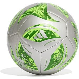 adidas MLS Club Soccer Replica Ball in Silver Metallic/Green (Size 3 or 4) $8.40