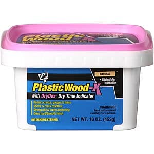 16oz DAP Plastic Wood-X w/ DryDex $5
