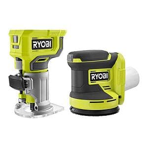 RYOBI ONE+ 18V Compact Fixed Base Router & 5" Random Orbit Sander (Tools Only) $89 + Free Shipping