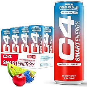 Select Accounts: 12-Pk 12-Oz Cellucor C4 Smart Energy Drink (Cherry Berry Lime) $9 w/ S&S