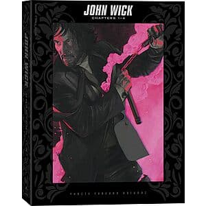 4-Film John Wick: Chapters 1-4 Collection (Blu-ray + DVD + Digital) $20