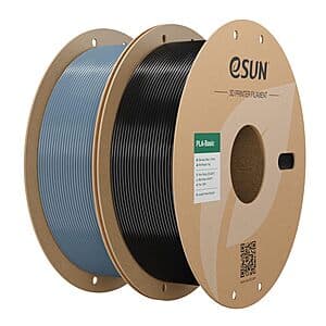 2-Pk 1Kg eSUN 1.75mm PLA Basic 3D Printer Filament (Grey + Black) $21