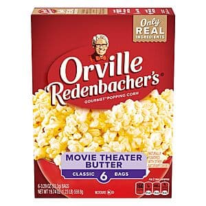 6-Ct 3.29-Ounce Orville Redenbacher's Movie Theater Butter Popcorn $2.95 w/ S&S