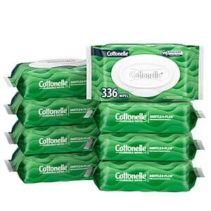 Select Accounts: 8-Pack 42-Count Cottonelle GentlePlus Flushable Wet Wipes $9.80 w/ Subscribe & Save