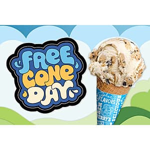 Ben & Jerry's Cone Day: Ice Cream Scoop/Cone Free to Claim (Valid 4/14 Only)