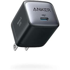 Anker Nano II 30W Fast Charger Adapter (Not Foldable) $10
