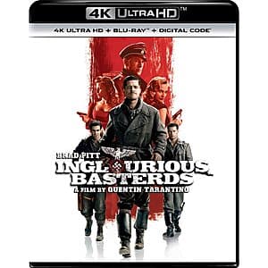 Inglourious Basterds (4K Ultra HD + Blu-ray + Digital) $13