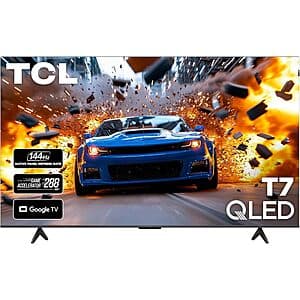 TCL T7 4K UHD QLED Smart Google TVs: 85" $1000, 75" $630, 55" $390, 65" $500 + Free Deluxe Delivery & Unpack