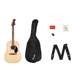 Fender Guitars & More: California Standard Redondo Pack (Spruce Top, Natural) $168 & More + Free S&H