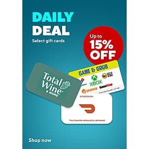 Gift Cards Sale (Email Delivery): $50 DoorDash, Petco, Ulta $42.50, $100 Lowe's $90 & Many More