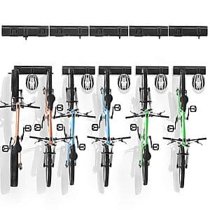 85" VEVOR 6-Bike Wall Mounted Storage Rack $12.35