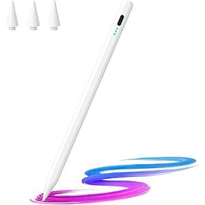 JAMJAKE Magnetic Stylus Pen w/ Palm Rejection & Tilt Sensitivity for iPads $4.95