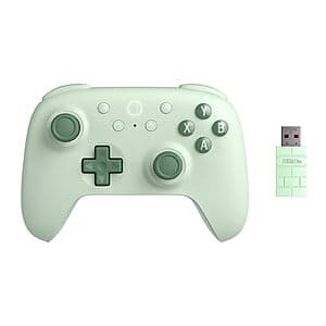 8BitDo Ultimate 2C Wireless Controller with Hall Effect Joysticks (Green) $25.50