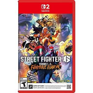 Street Fighter 6 Year 1-2 Fighters Edition video game case and disc for gaming console.