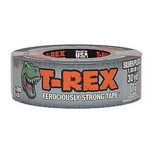 1.88" x 30-yd T-Rex Tape Heavy Duty Duct Tape (Gunmetal Gray) $7