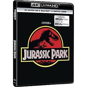 Prime Members: Jurassic Park Films w/ Dolby Vision/Atmos Version (4K Ultra HD) $11.85 + Free S&H