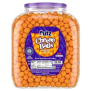 36.5-Oz Utz Cheese Balls Barrel (Cheddar) $6.70 w/ Subscribe & Save