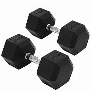 45-lb Flexwave Rubber Hex Dumbbells (Pair) $76.95 + Free S&H