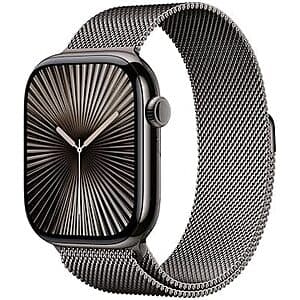 46mm Apple Watch Series 10 GPS + Cellular w/ Slate Titanium Case & Milanese Loop $369.90 + Free S&H