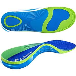 Cloudflo Unisex Plantar Fasciitis High Arch Support Orthotic Shoe Insoles (Various) $9