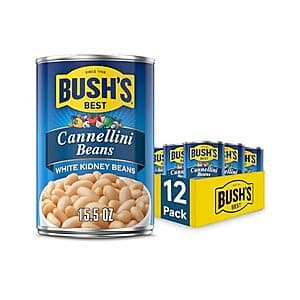 Select Accounts: 12-Pack 15.5-Oz Bush's Best Cannellini Beans Cans $8.90 w/ S&S
