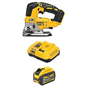 DeWALT 20V MAX XR Brushless Jigsaw w/ 20V/60V 9Ah FLEXVOLT Battery & Charger $229 + Free S&H