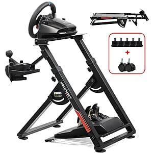 GTPLAYER Sim Racing Wheel Stand Simulator w/ Shifter Mount $55 + Free S&H