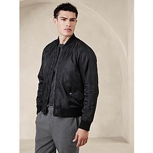 Banana Republic Factory Men's Bomber Jacket (Black or Olive) $15.50 + Free S/H on $50+
