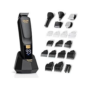 21-Piece OLOV All-in-One Beard Trimmer & Grooming Kit w/ USB Recharge Dock $13 + Free S/H w/ Amazon Prime