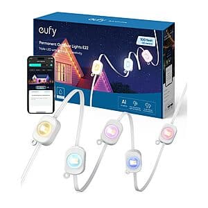 eufy Permanent Outdoor Lights E22: 150' $255, 100' 188, 50' $100 + Free Shipping