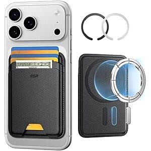 ESR 5-Card Holder MagSafe RFID Blocking iPhone Wallet (Black) $10.95