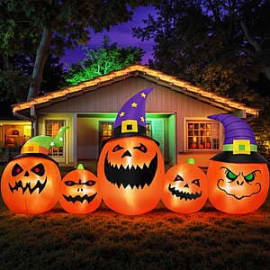 8' Firstness Inflatable Pumpkins w/ LED Lights $36.80 + Free S&H