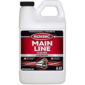 64-Oz Roebic K-97 Clog Buster Liquid Main Line Cleaner w/ Bacteria Enzymes $11.20