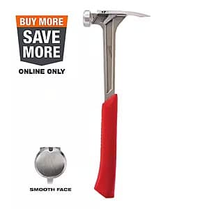 17-Oz Milwaukee Smooth Face Framing Hammer $23.95 + Free Shipping