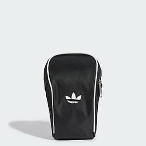 adidas Men's Adicolor Small Sling Bag (2" x 5" x 7", Black/White) $10 + Free S&H