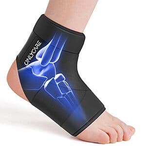 ONLYCARE Reusable Ankle Gel Ice Pack Wrap w/ Straps $10