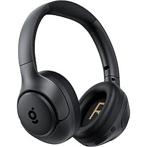 wegear Hybrid Active Noise Cancelling Wireless Over-Ear Headphones (Black) $16