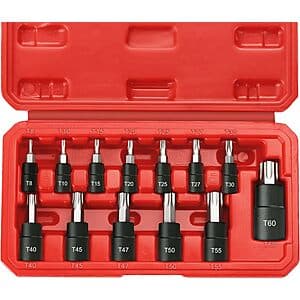 13-Pc RIMKOLO Torx Bit Socket Set $13.75