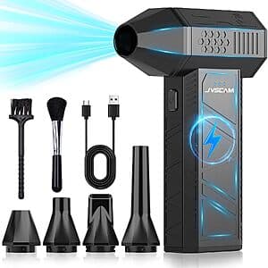 JVSCAM 3-Speed Cordless Rechargeable Air Duster & Blower $20 + Free S&H
