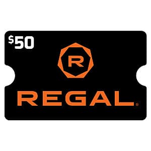 Costco Members: $50 Regal Cinemas eGift Card (Digital Delivery) $35 & More