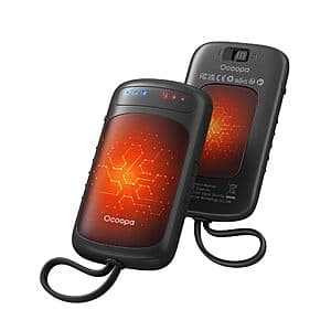 2-Pack OCOOPA Dual-Sided Rechargeable Hand Warmers (Black) $12