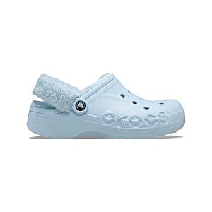 Crocs Women's & Men's Baya Lined Fuzz-Strap Clogs (2 Colors) $20 & More