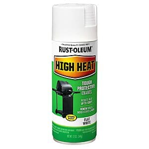 12-Oz Rust-Oleum High Heat Tough Protective Enamel Spray Paint (Flat White) $3.90