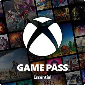 Microsoft Xbox Game Pass Essential 12-month membership card or digital code representation.