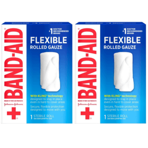 Band-Aid First Aid Flexible Rolled Gauze Sterile Roll (2" x 2.5 yds) 2 for $0.65 + Free Store Pickup on $10+