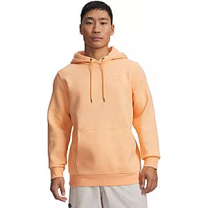 Under Armour Men's Icon Fleece Hoodie (Orange Bloc Light Heather) $15